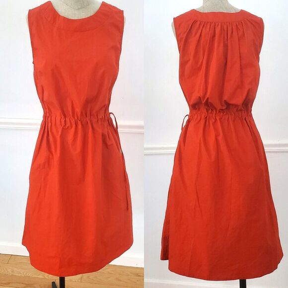 LUCYWILD Garmentory RED Shift DRESS Japanese Cotton  Size XS~ NWOT! ~ RET:$515 - Picture 1 of 15